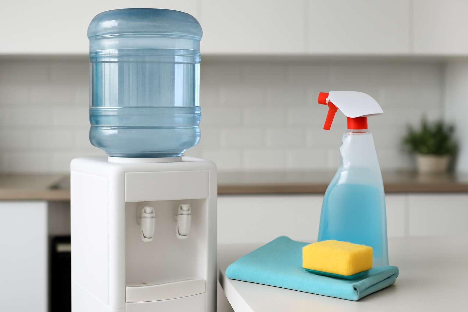 how to clean water dispenser
