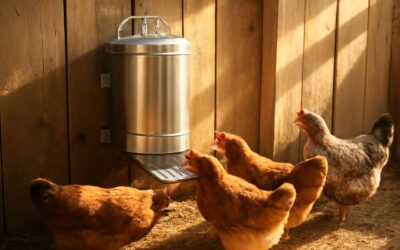 Keep your flock hydrated with water dispensers for chickens that curb spills