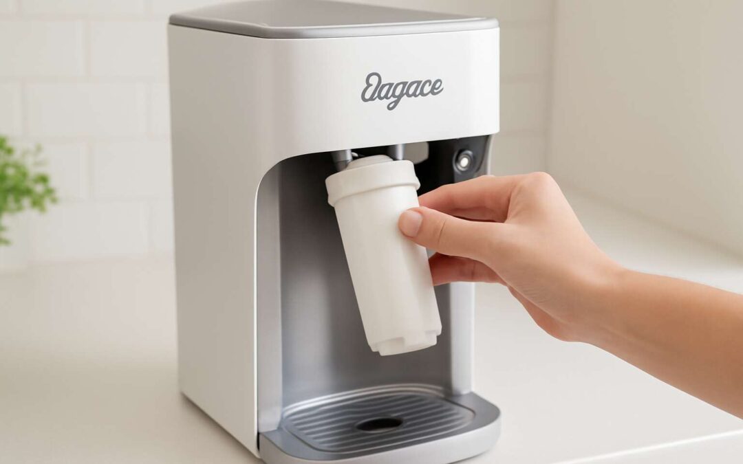 Effortless care: elegance water dispenser filter replacement for pristine hydration.