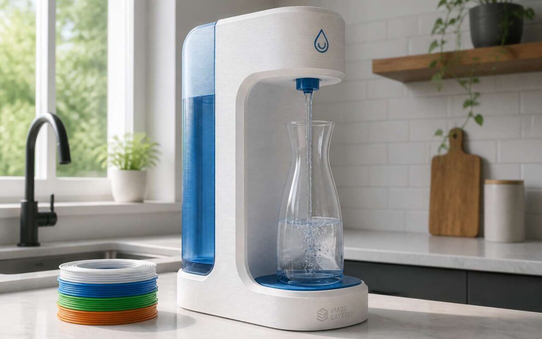 Design a water dispenser 3d print model with ease.