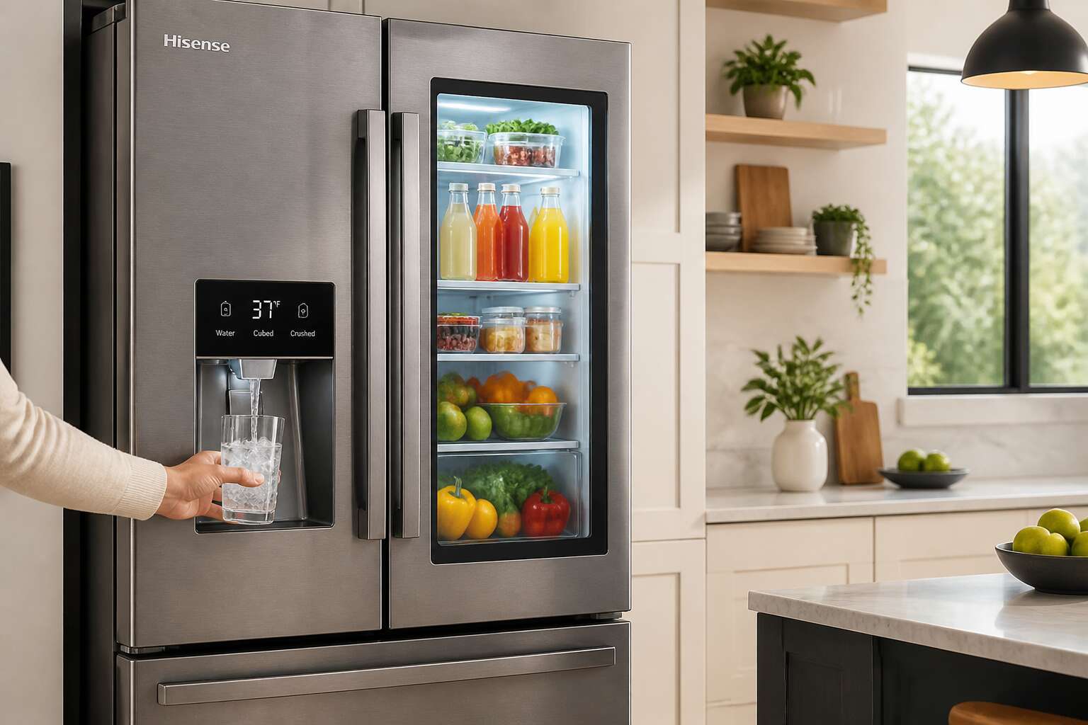 hisense water dispenser fridge