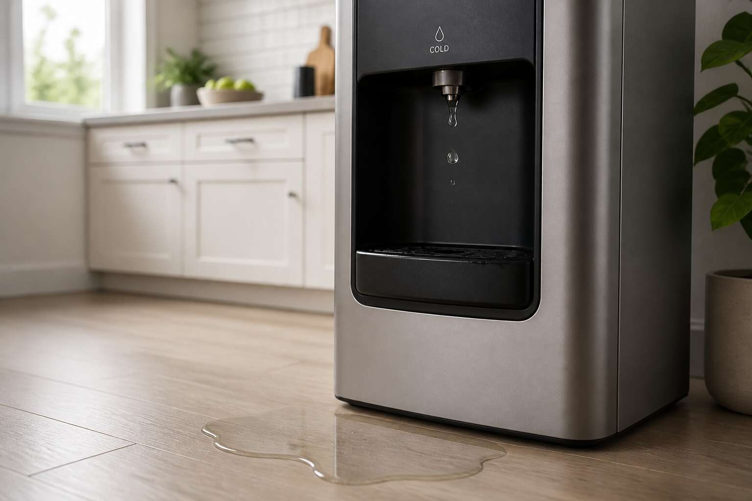 water dispenser leaking